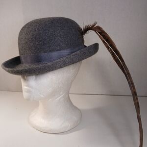 Vintage Fabrini For Lancaster Womens Wool Fedora Hat